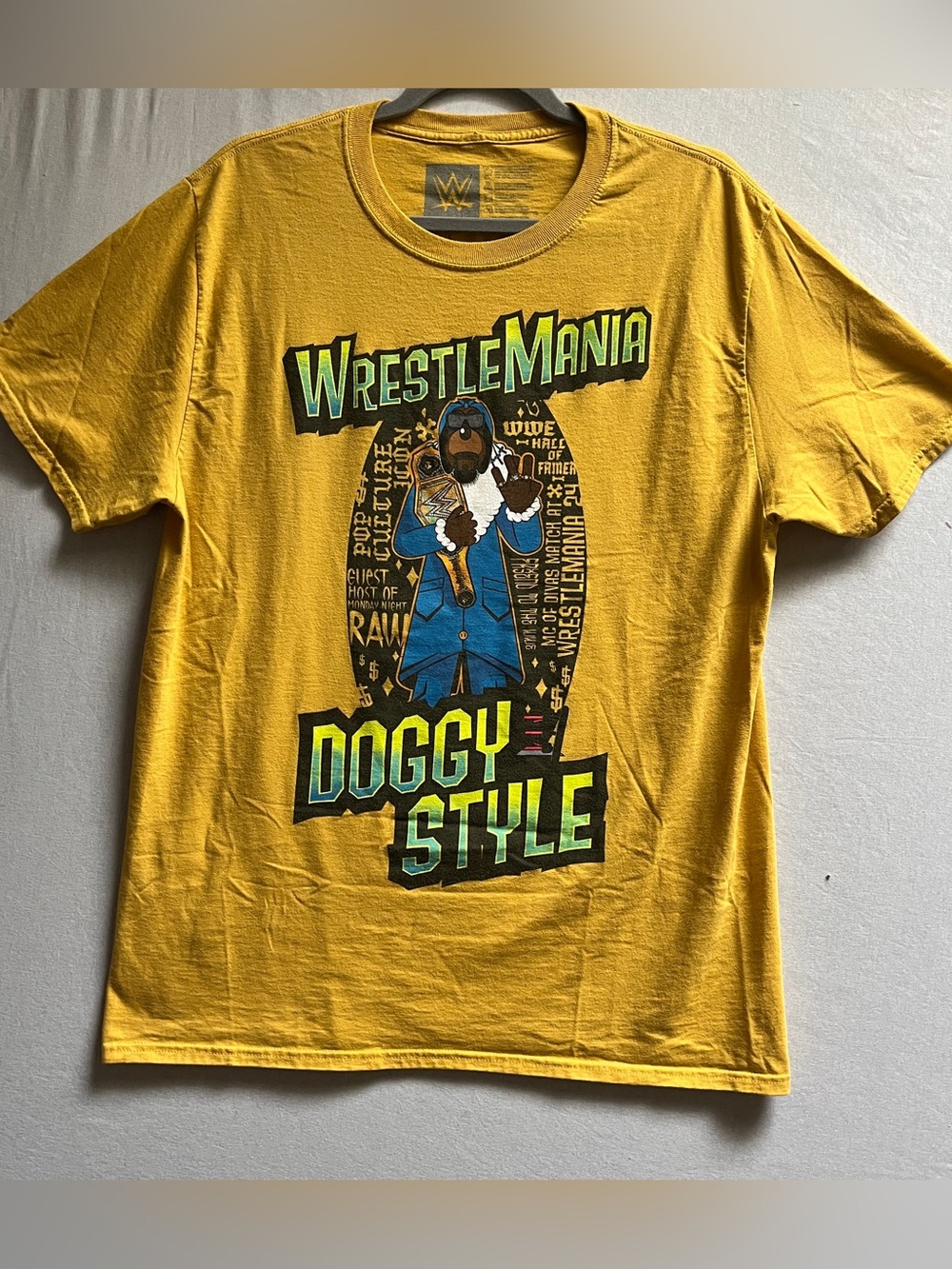 WWE WrestleMania 39 Snoop Dogg Cotton Graphic T Shirt Size L